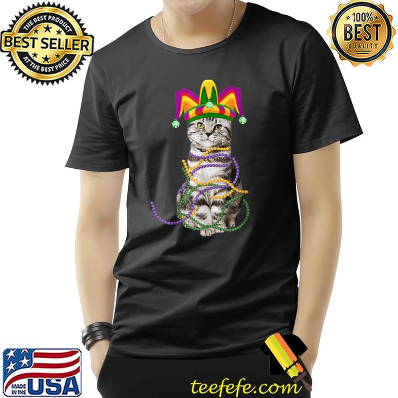 Mardi Gras Cat Kitten Lover Costume Mardi Gras TShirt T-Shirt Unisex Mardi Gras Cat Kitten Lover Costume Mardi Gras TShirt T-Shirt Unisex