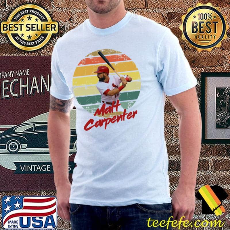 Matt carpenter mlb baseball pro player vintage design shirt