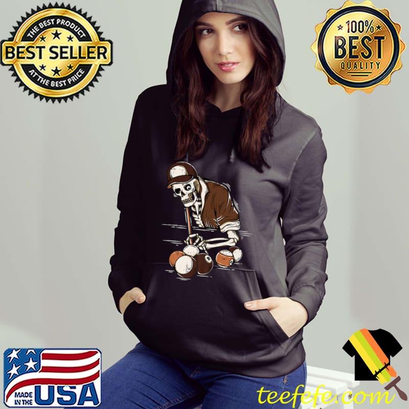 Melanin Skeleton Billiard Black History Month Pool T-Shirt Hoodie Melanin Skeleton Billiard Black History Month Pool T-Shirt Hoodie