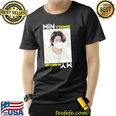 Min yoongI my husband bts suga long hair graphic shirt