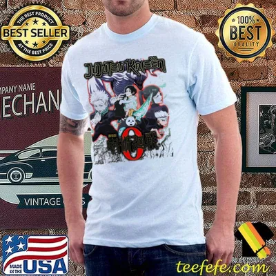 Netflix jujutsu kaisen 0 movie characters yuta okkotsu gojo satoru makI zenin panda toge inumakI shirt