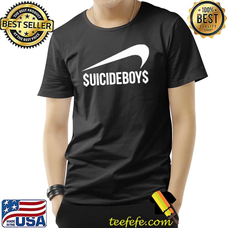 Nike logo x suicideboys $uicideboy$ merchandise black ver classi shirt