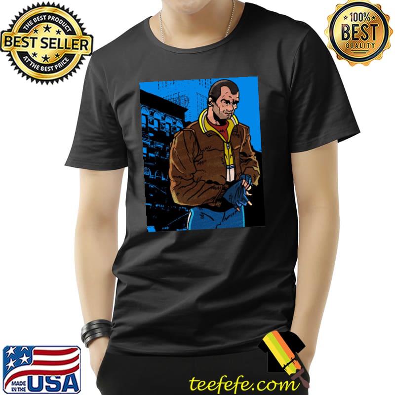 Niko Bellic The Cool Guy Grand Theft Auto Gta Graphic Unisex T-Shirt -  Teeruto