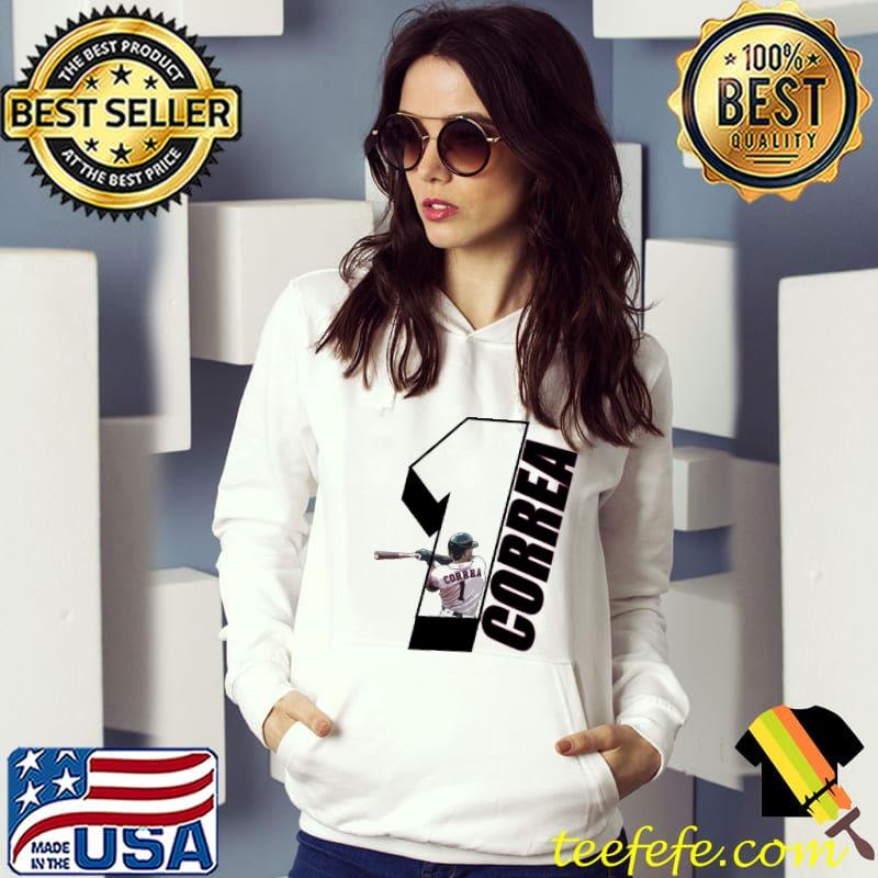 No 1 baseball jersey number carlos correa s Hoodie No 1 baseball jersey number carlos correa s Hoodie