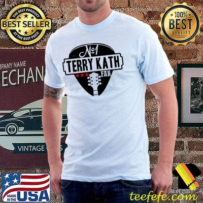 No 1 terry kath fan pick guitar art classic shirt
