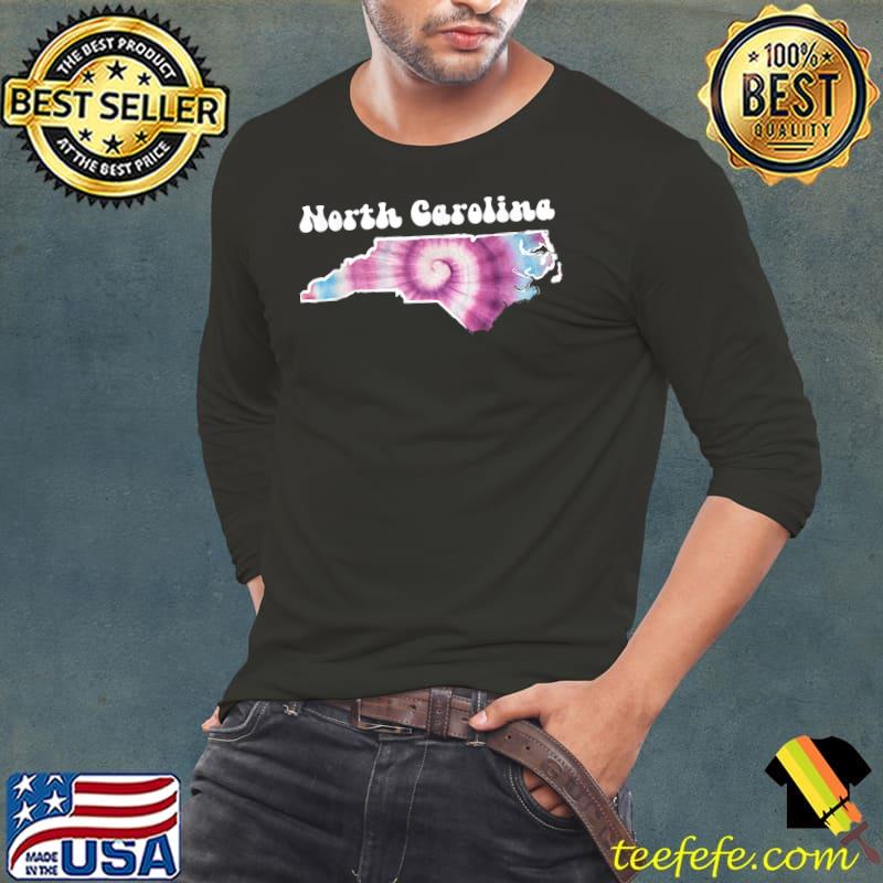 North Carolina Map Tie Dye T-Shirt