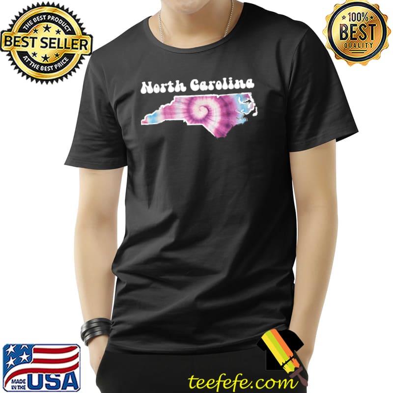 North Carolina Map Tie Dye T-Shirt Unisex North Carolina Map Tie Dye T-Shirt Unisex