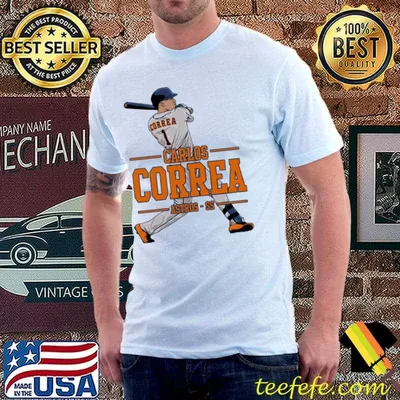Number 1 astros ss carlos corea shirt