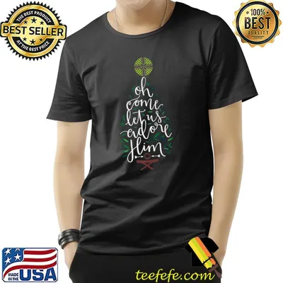 Oh Come Let Us Adore Him Dcc Color Logo Star Denver Church Merch T-Shirt