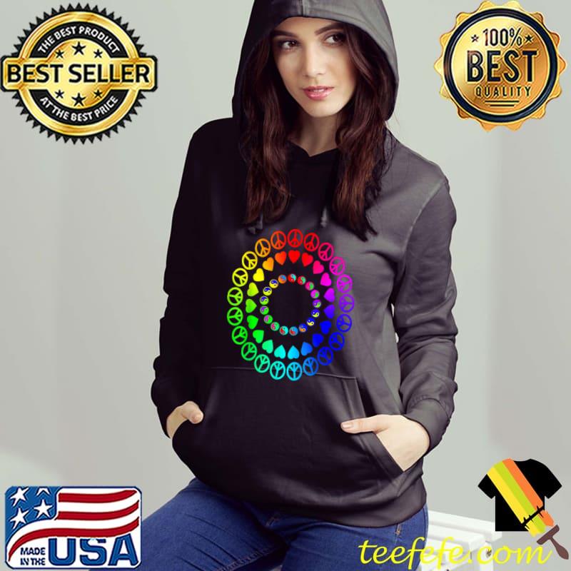Peace Love Harmony Of Light Rainbow Colorful T-Shirt Hoodie Peace Love Harmony Of Light Rainbow Colorful T-Shirt Hoodie