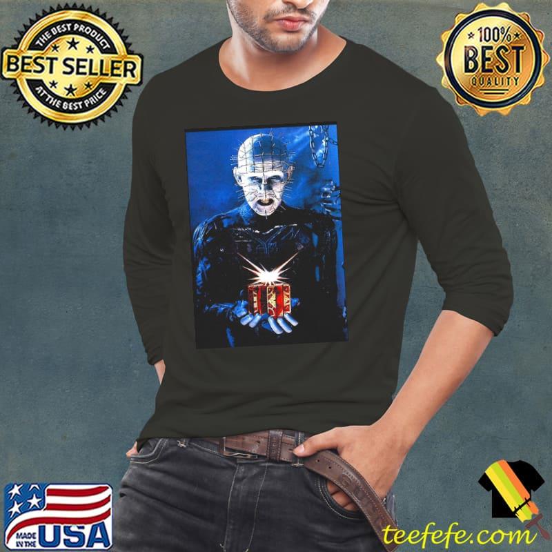 Pinhead Hellraiser Poster Shirt Long Sleeve Tee Pinhead Hellraiser Poster Shirt Long Sleeve Tee