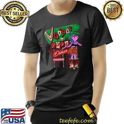 Poison Dart Frogs Cartoon Retro Voodoo Fifties Tiki Hula T-Shirt