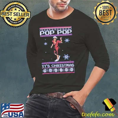 Pop pop it's christmas bruno mars ugly xmas classic shirt