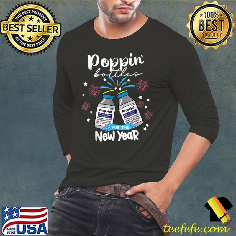 Propofol Crna Medical Critical Care New Years Eve Icu Nurse Fireworks T-Shirt