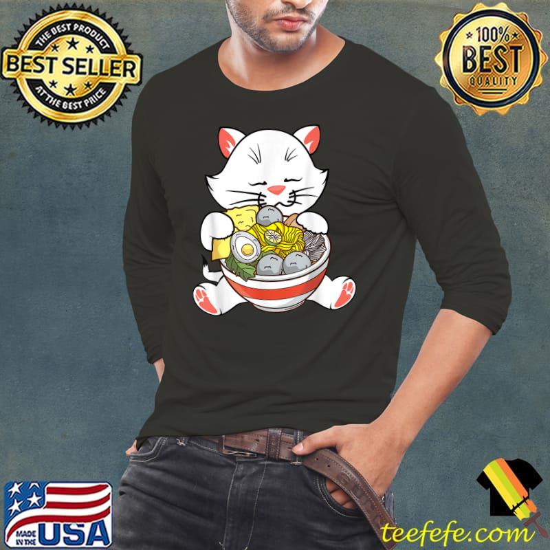 Ramen Cat Kawaii Anime Japanese Kawaii Neko T-Shirt