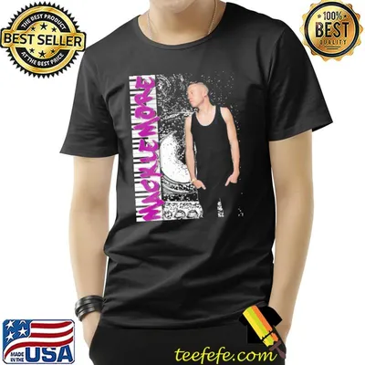 Rapper macklemore distressed graphic shirt