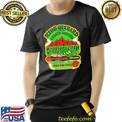 Red rocks marathon set king gizzard and the lizard wizard shirt