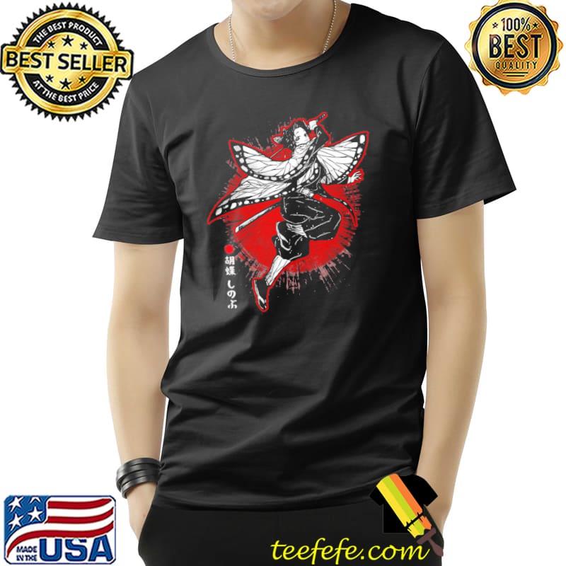 Red shine shinobu insect hashira demon slayer kimetsu no yaiba shirt