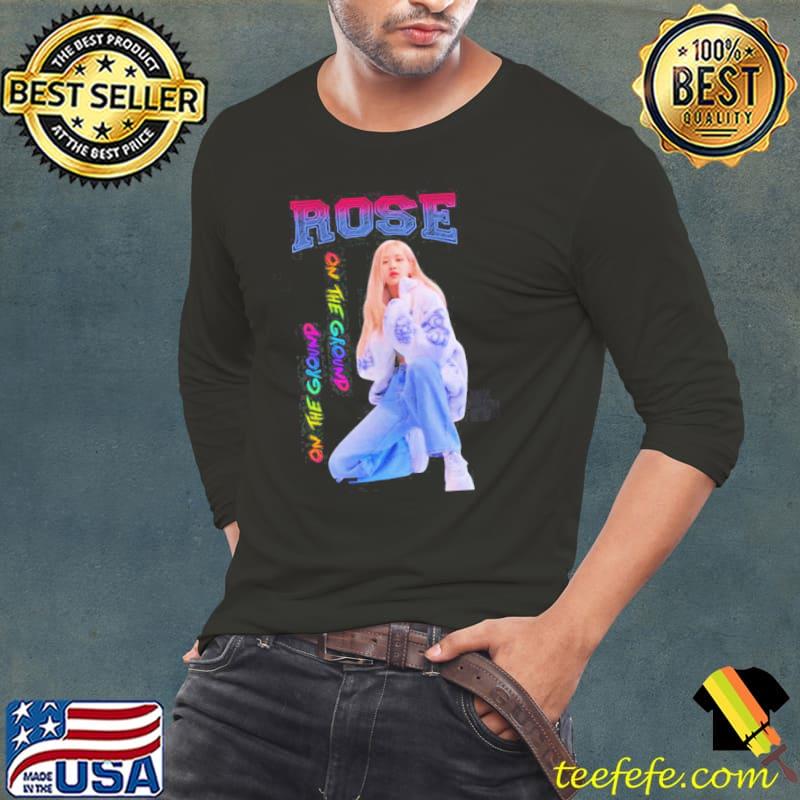 Rose on casual blackpink kpop s Long Sleeve Tee Rose on casual blackpink kpop s Long Sleeve Tee