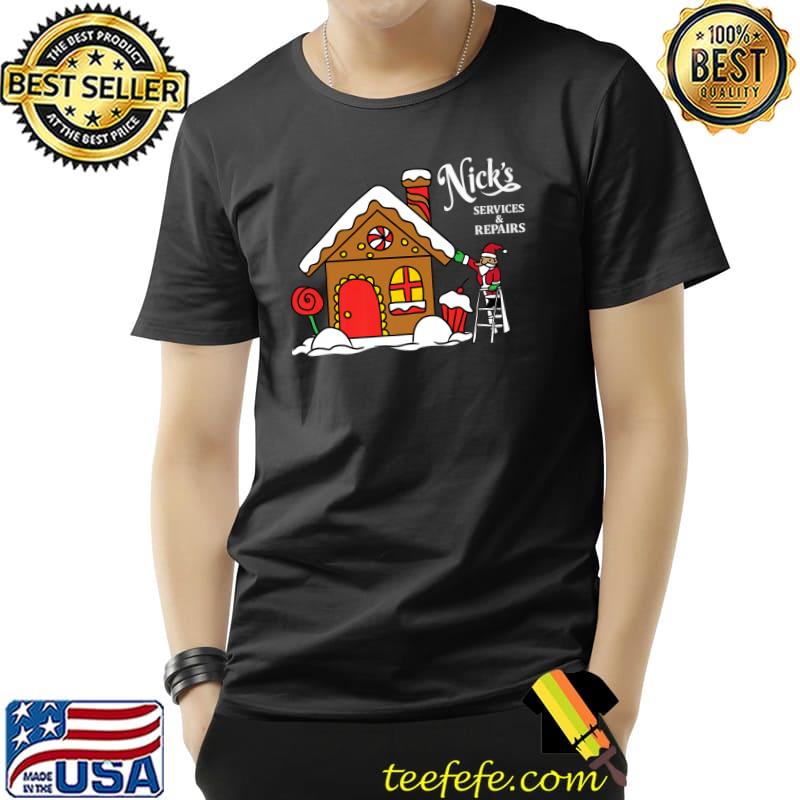 Saint Nick's Services And Repairs Santa Christmas T-Shirt