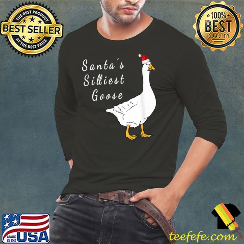 Santa’s silliest goose tacky santa hat duck christmas T-Shirt Long Sleeve Tee Santa’s silliest goose tacky santa hat duck christmas T-Shirt Long Sleeve Tee