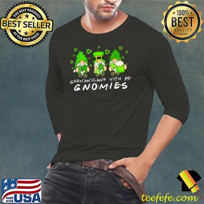 Shenanigans With My Gnomies Shamrock St Patrick's Day Gnome T-Shirt