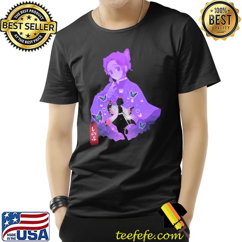 Silhouetteo beautiful shin0bu demon slayer kimetsu no yaiba shirt