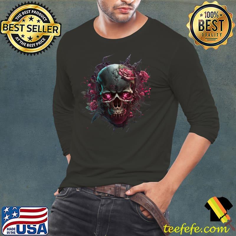 Skull Rose Punk Aesthetic T-Shirt