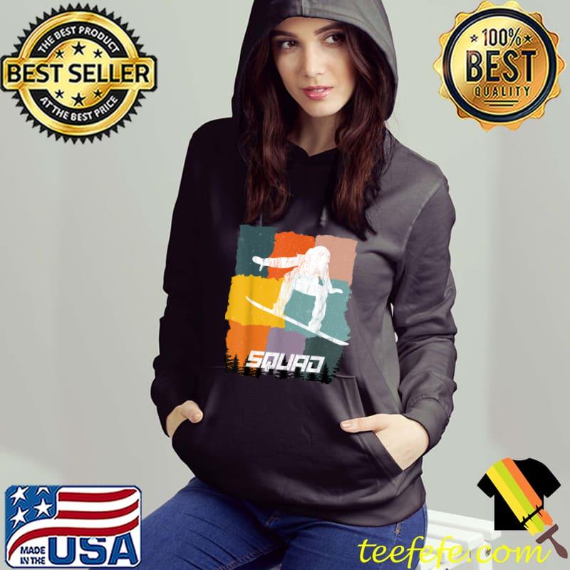 Snowboard Squad Snowboarder Vintage Pine Sports T-Shirt Hoodie Snowboard Squad Snowboarder Vintage Pine Sports T-Shirt Hoodie