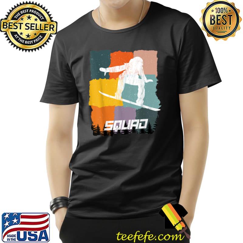 Snowboard Squad Snowboarder Vintage Pine Sports T-Shirt Unisex Snowboard Squad Snowboarder Vintage Pine Sports T-Shirt Unisex
