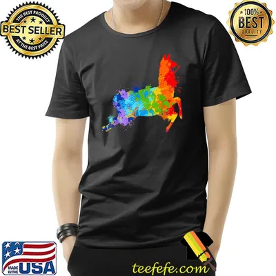 Splattering Paint Llama Drip Painting Llama Watercolor T-Shirt