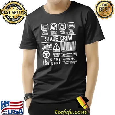 Super funny stage crew backstage tech week theatre classic shirt