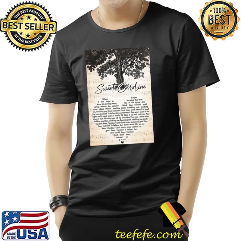 Sweet caroline lyrics tree neil diamond s Unisex Sweet caroline lyrics tree neil diamond s Unisex