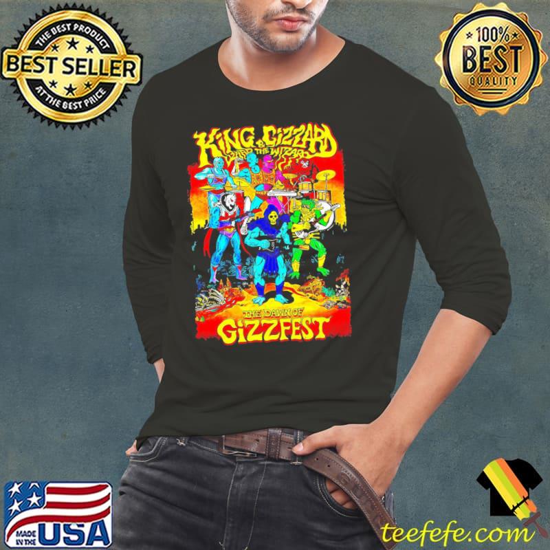 The dawn of gizzfest king gizzard and lizard wizard artwork s Long Sleeve Tee The dawn of gizzfest king gizzard and lizard wizard artwork s Long Sleeve Tee