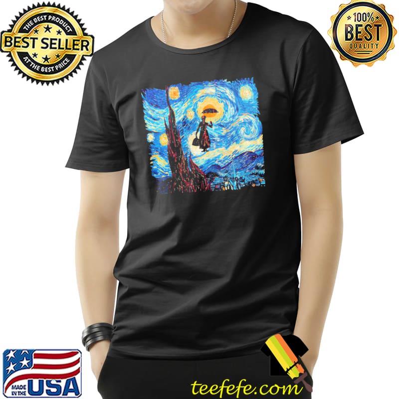 The flying lady with an umbrella oil painting mary poppins classic s Unisex The flying lady with an umbrella oil painting mary poppins classic s Unisex