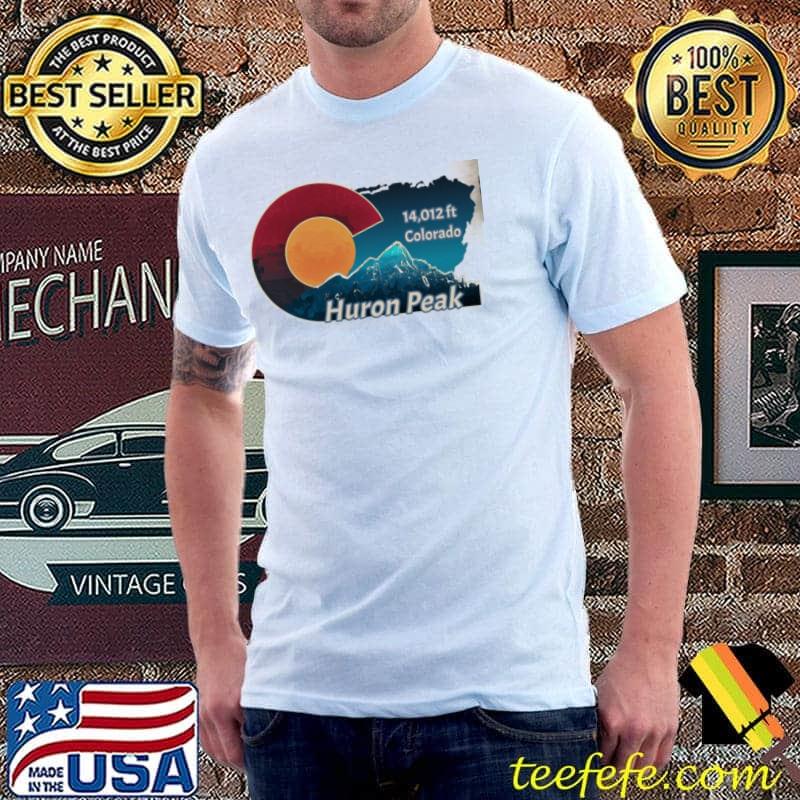 The iconic peak huron peak Colorado shirt