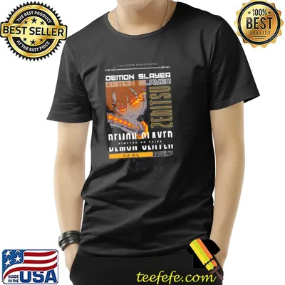 Thunder breathing zenitsu demon slayer kimetsu no yaiba shirt