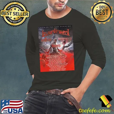Tour of the dark realm 2023 bloodbound with dates trending classic shirt