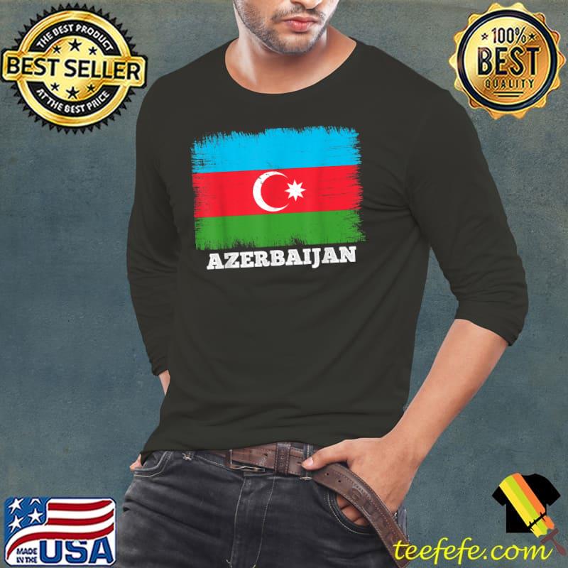 Vintage Flag Azerbaijan Country Flag Azerbaijani T-Shirt