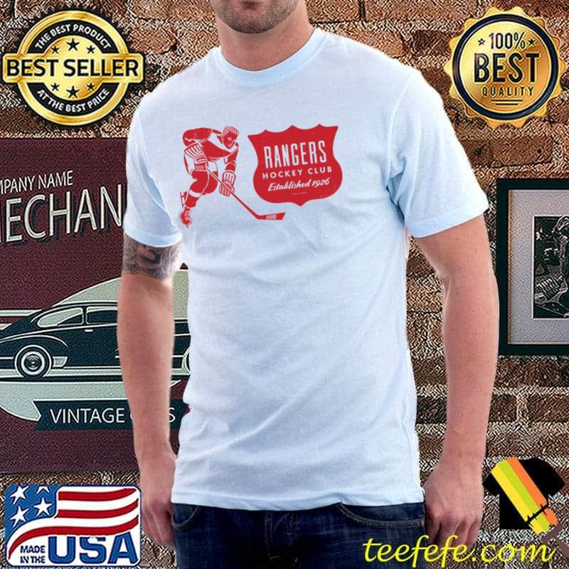 Vintage hockey new york rangers red rangers wordmark shirt