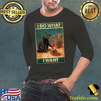 Vintage I Do What I Want Cat Dad-dy Mom-my, Boy Girl T-Shirt