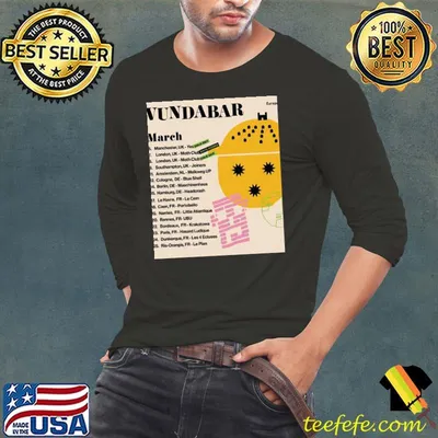 Vundabar european tour 2023 dates trending classic shirt
