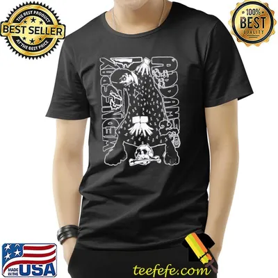 Wednesday's dancing cartoon design addams family shirt