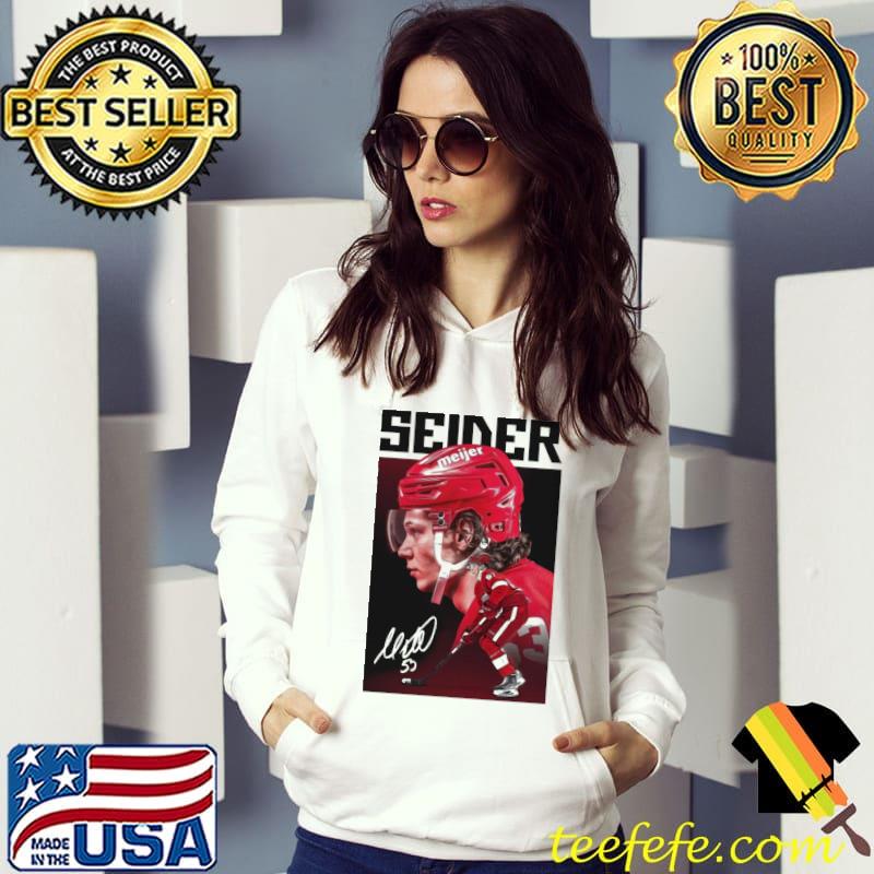 White signature moritz seider detroit red wings s Hoodie White signature moritz seider detroit red wings s Hoodie