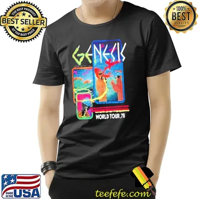 World tour '78 genesis band last domino design shirt