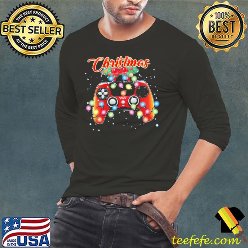 Xmas gamer video game cosole christmas lightst s Long Sleeve Tee Xmas gamer video game cosole christmas lightst s Long Sleeve Tee
