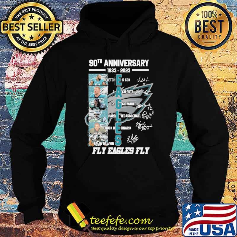 90th anniversary 1933-2023 fly Eagles fly signatures s Hoodie 90th anniversary 1933-2023 fly Eagles fly signatures s Hoodie