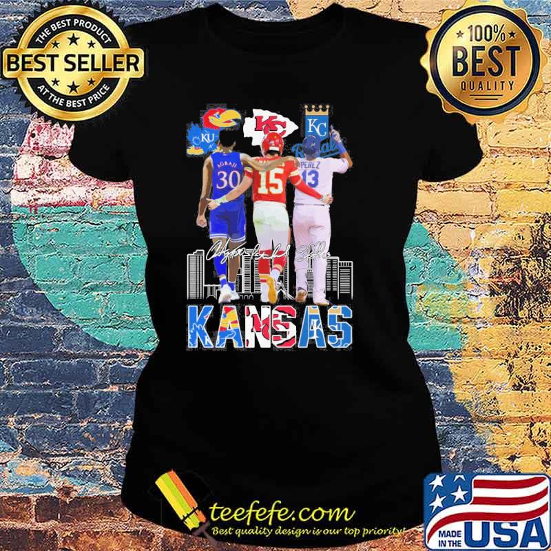 Agbaji Mahomes and Perez Kansas City signatures sport s Ladies tee Agbaji Mahomes and Perez Kansas City signatures sport s Ladies tee