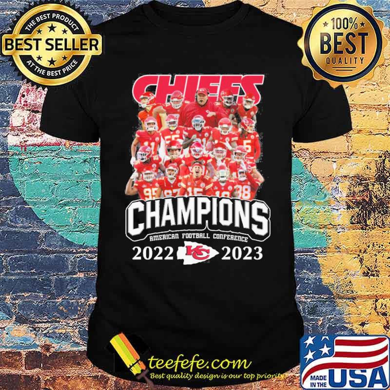 Chiefs champions American football conference 2022 2023 shirt