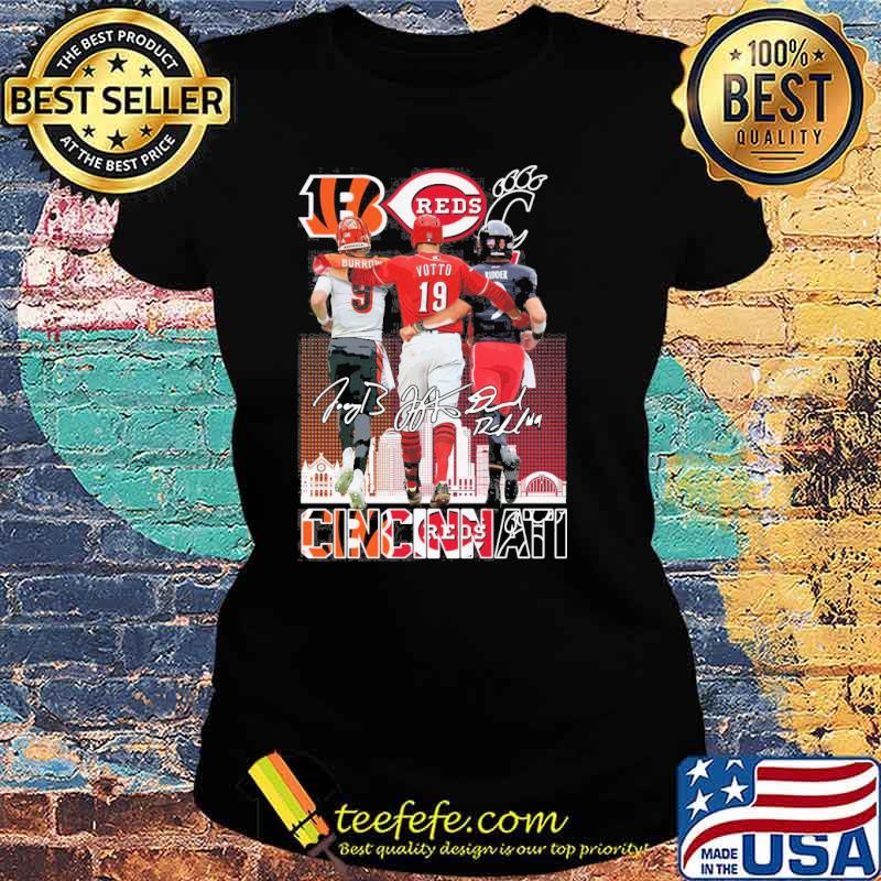 Cincinnati reds burow votto ridder signatures s Ladies tee Cincinnati reds burow votto ridder signatures s Ladies tee